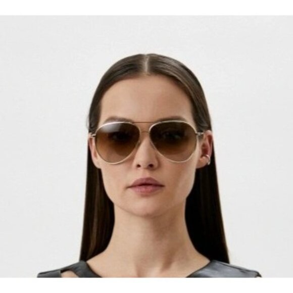 NEW VICTORIA BECKHAM SUNGLASSES GOLD UNISEX EYEWEAR main image 4
